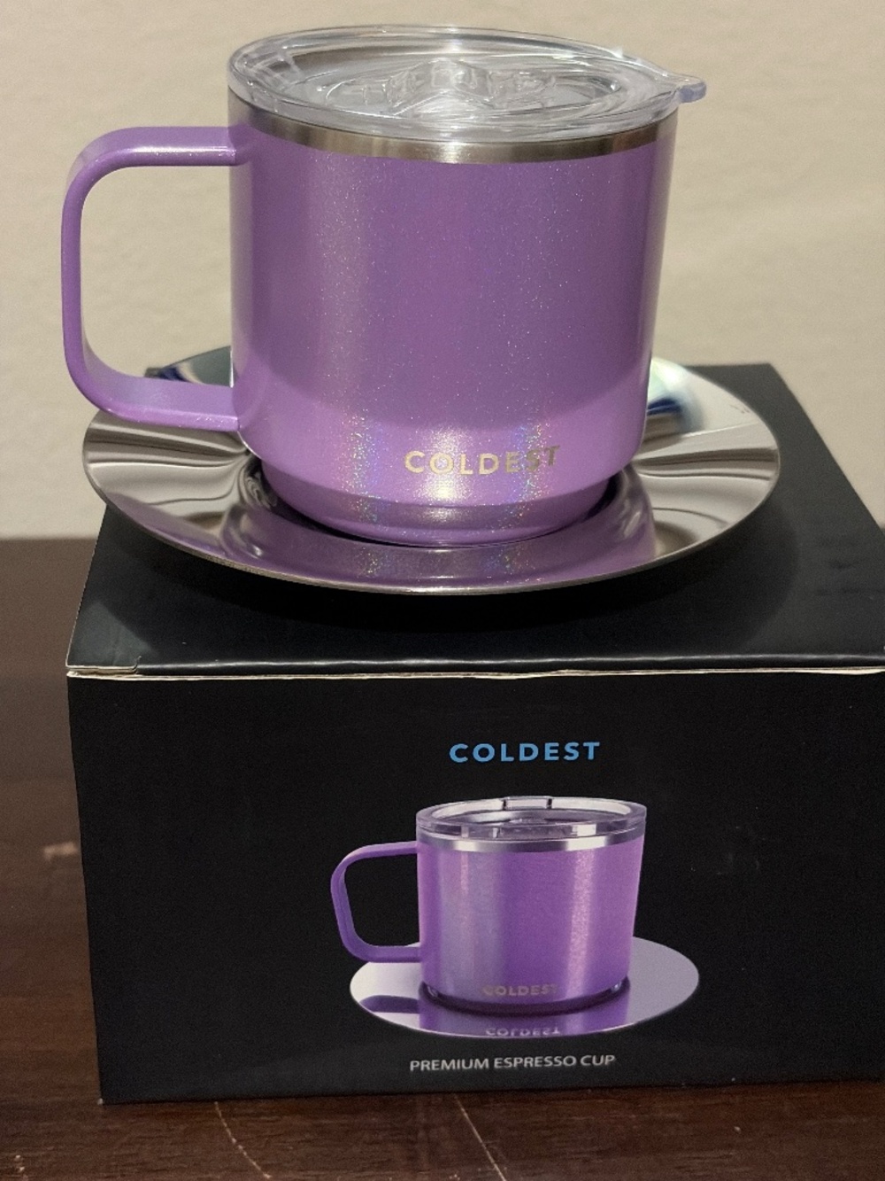 $25 Coldest Saturn’s Moon Purple Espresso Cup